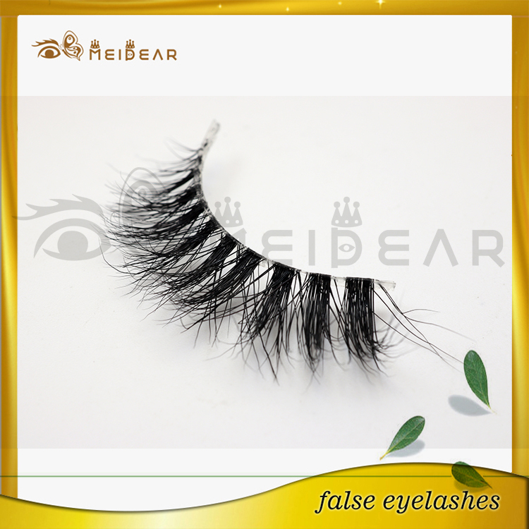  Private Label Natural Looking 3D Real Mink Fur Eye Lashes